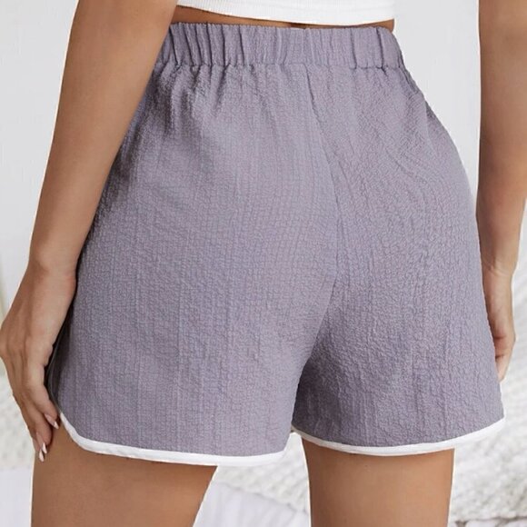 NWOT  LAVENDER CONTRAST BINDING SHORTS | DUSTY PURPLE | LIGHTWEIGHT | SUPER CUTE - Picture 6 of 9